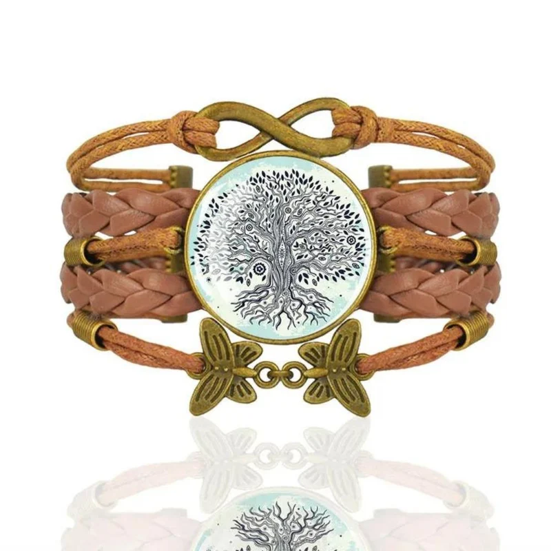 Bracelet Arbre de Vie Cuir Marron