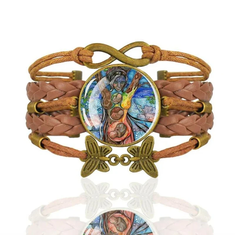 Bracelet Arbre de Vie Cuir Marron