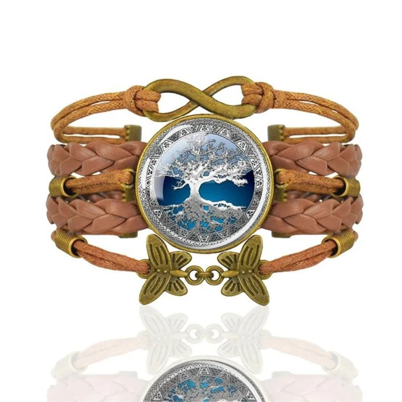 Bracelet Arbre de Vie Cuir Marron