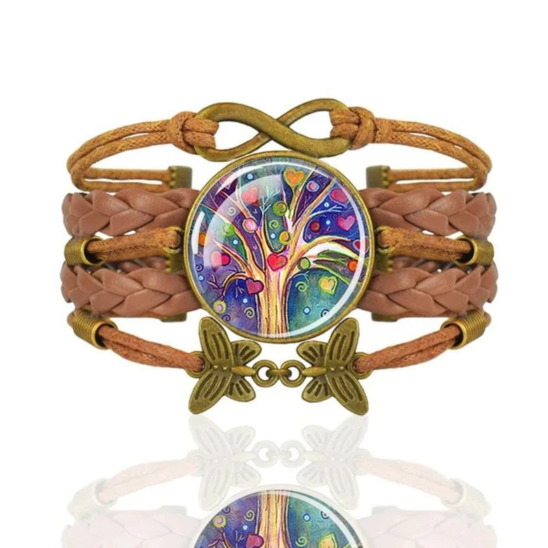 Bracelet Arbre de Vie Cuir Marron