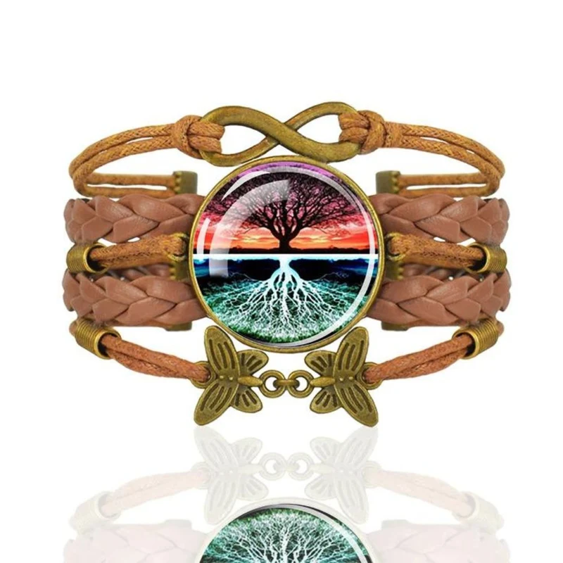 Bracelet Arbre de Vie Cuir Marron