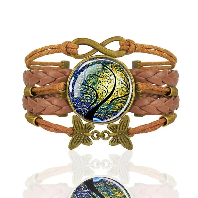Bracelet Arbre de Vie Cuir Marron
