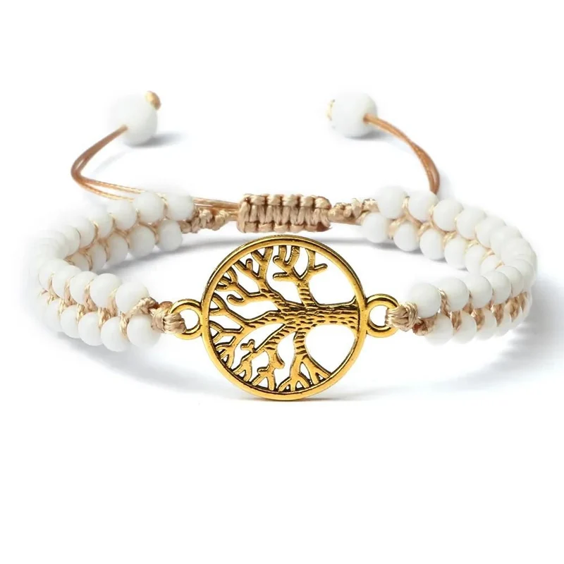 Bracelet Arbre de Vie Blanc