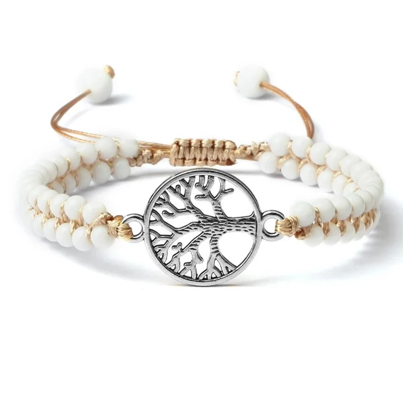 Bracelet Arbre de Vie Blanc