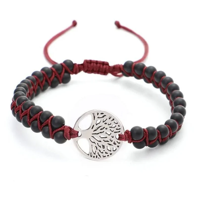 Bracelet Arbre de Vie Perles Argent