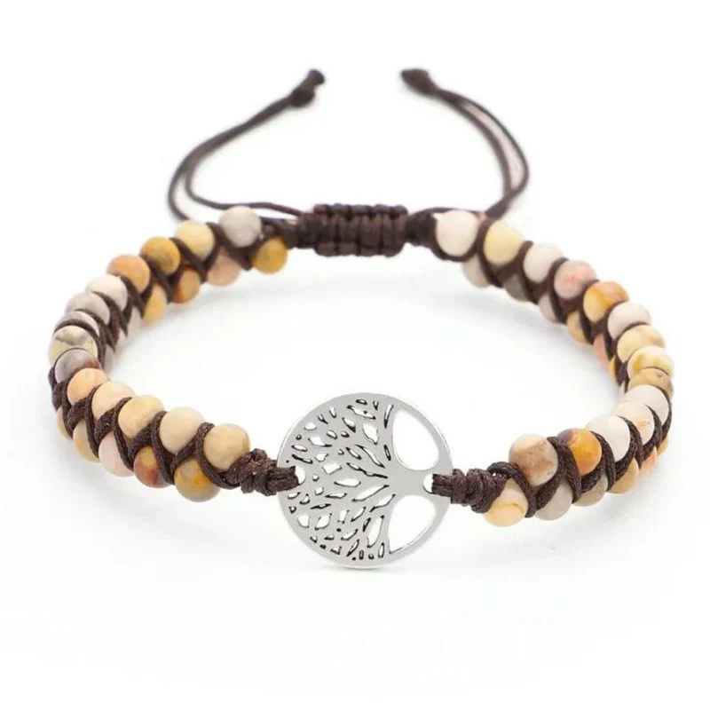 Bracelet Arbre de Vie Perles Argent