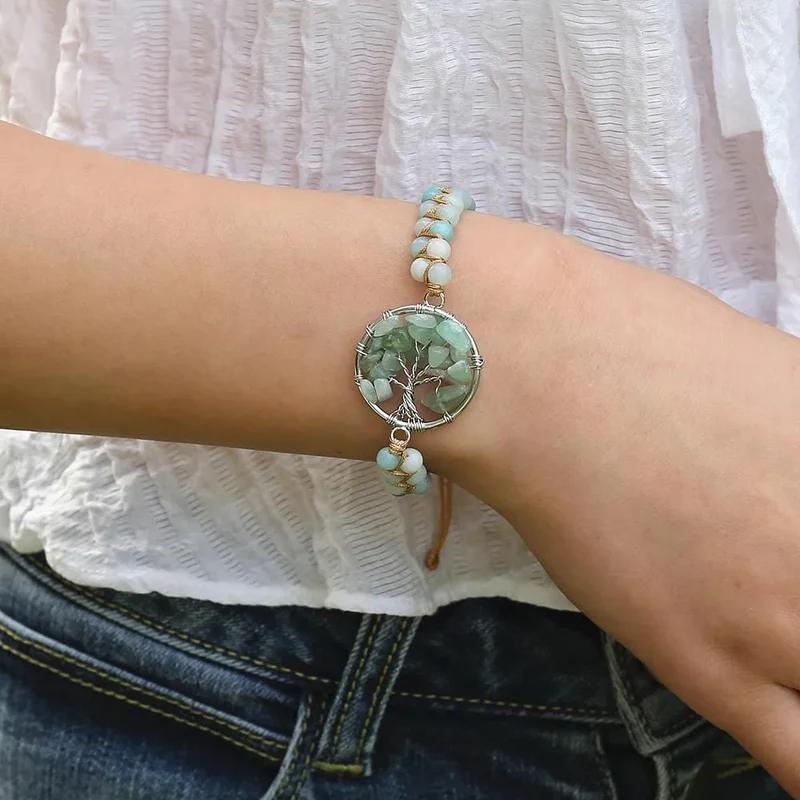 Bracelet Arbre de Vie Turquoise