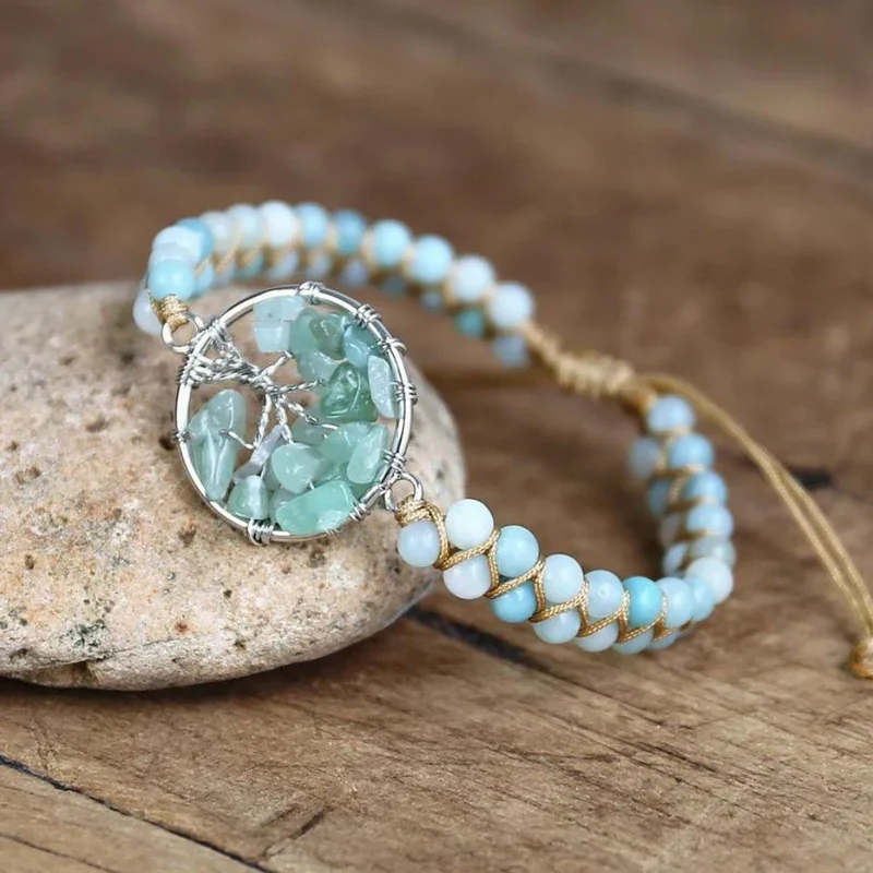 Bracelet Arbre de Vie Turquoise