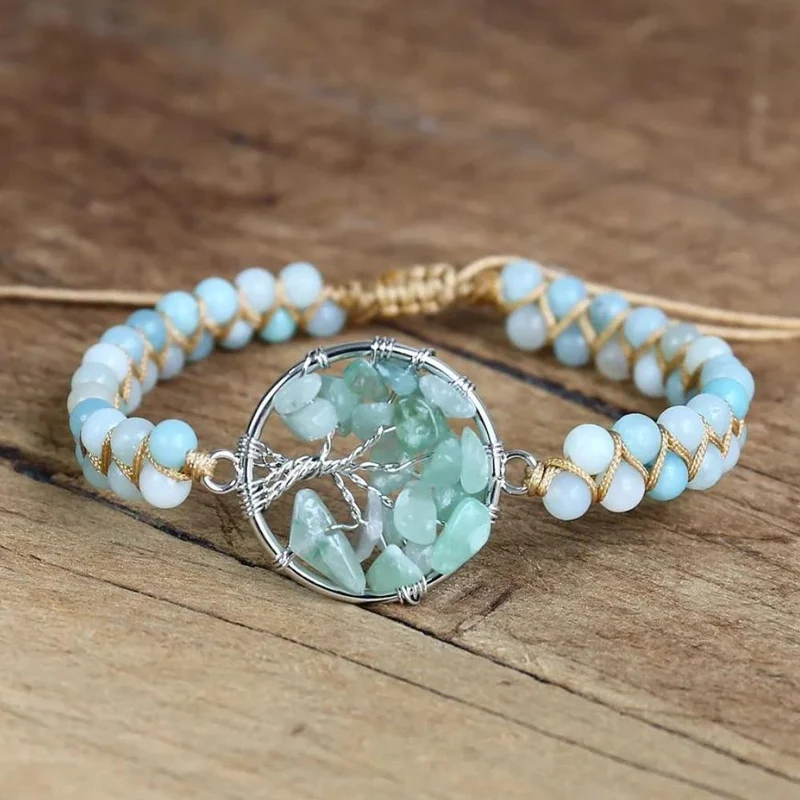 Bracelet Arbre de Vie Turquoise