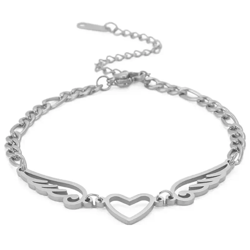 Bracelet Coeur en Ailes