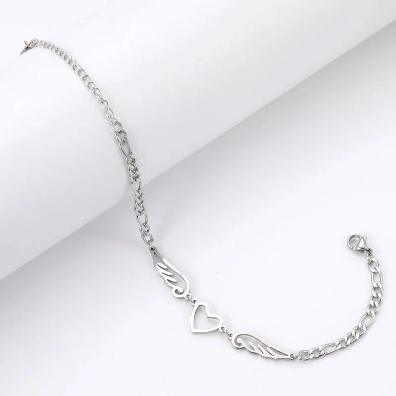 Bracelet Coeur en Ailes