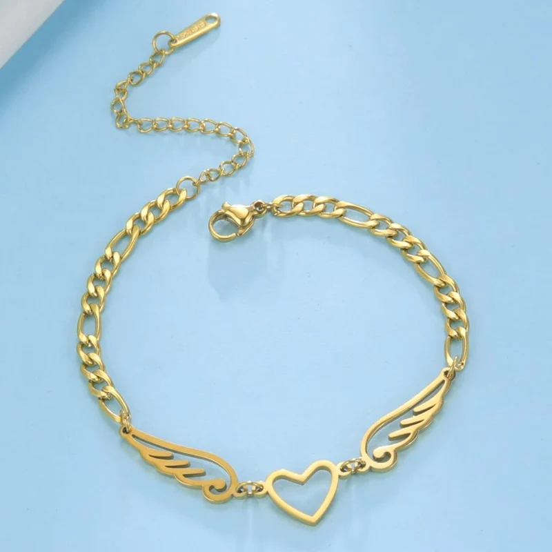 Bracelet Coeur en Ailes