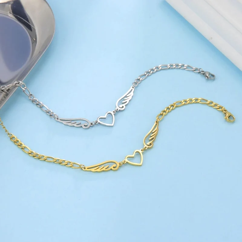 Bracelet Coeur en Ailes