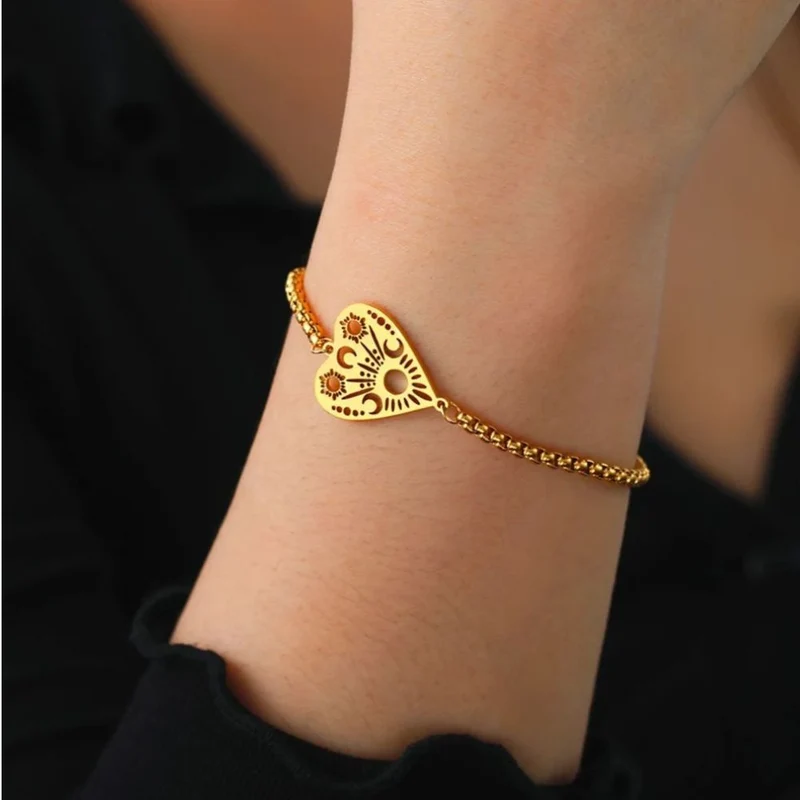 Bracelet Cœur Motifs
