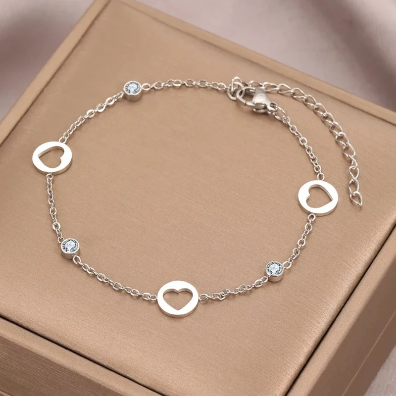 Bracelet Cœur et Diamants