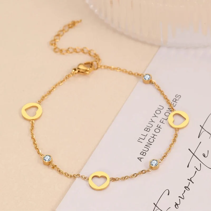Bracelet Cœur et Diamants