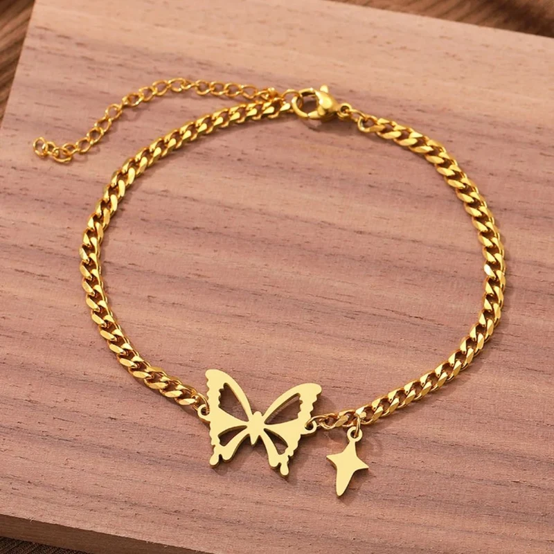 Bracelet Papillon Chaine