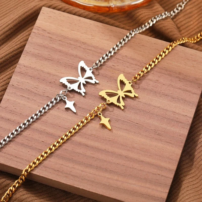 Bracelet Papillon Chaine