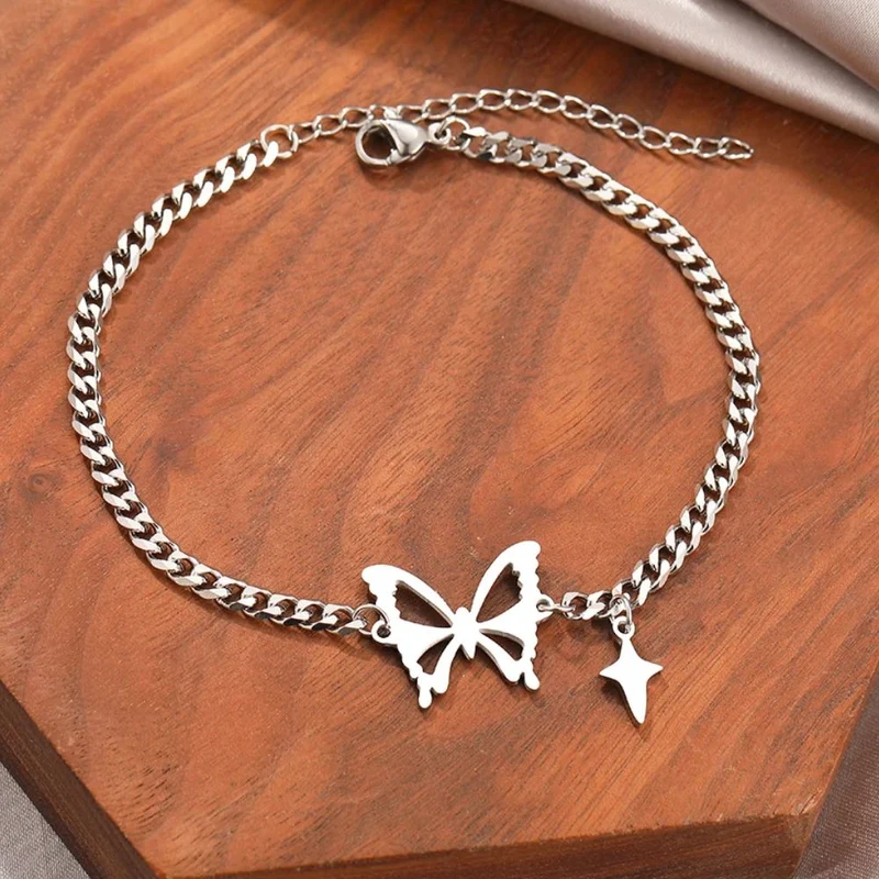 Bracelet Papillon Chaine
