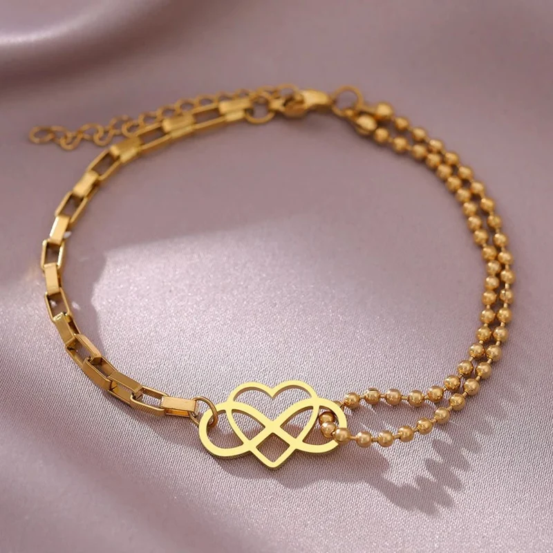 Bracelet Infini et Cœur