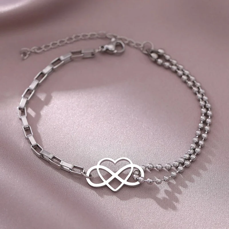 Bracelet Infini et Cœur