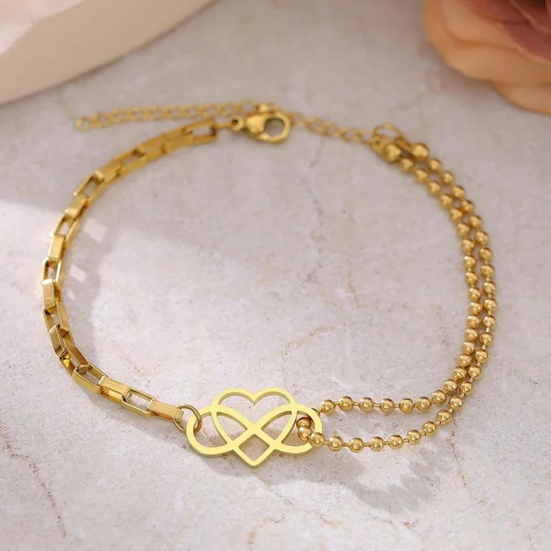 Bracelet Infini et Cœur