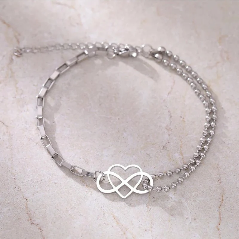 Bracelet Infini et Cœur