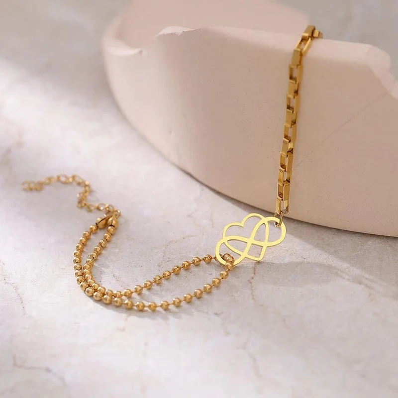 Bracelet Infini et Cœur