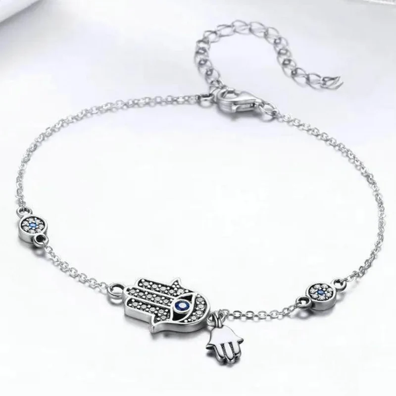Bracelet Main de Fatma Strass
