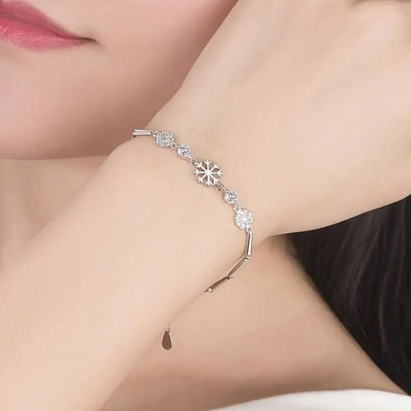 Bracelet Femme Flocon de Neige