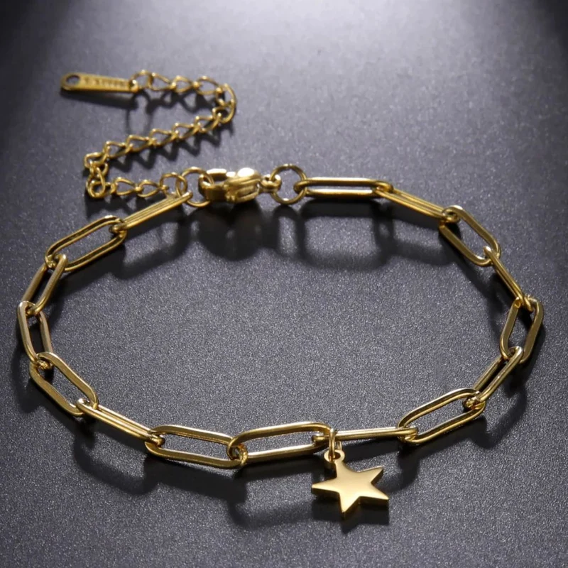 Bracelet Chaine Étoile Or