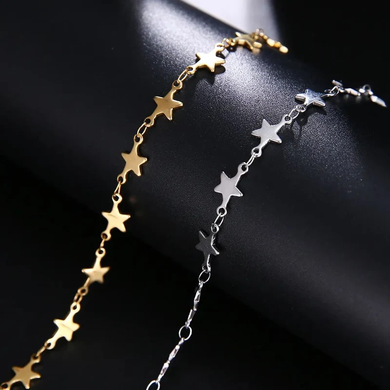 Bracelet Fin Étoile Or