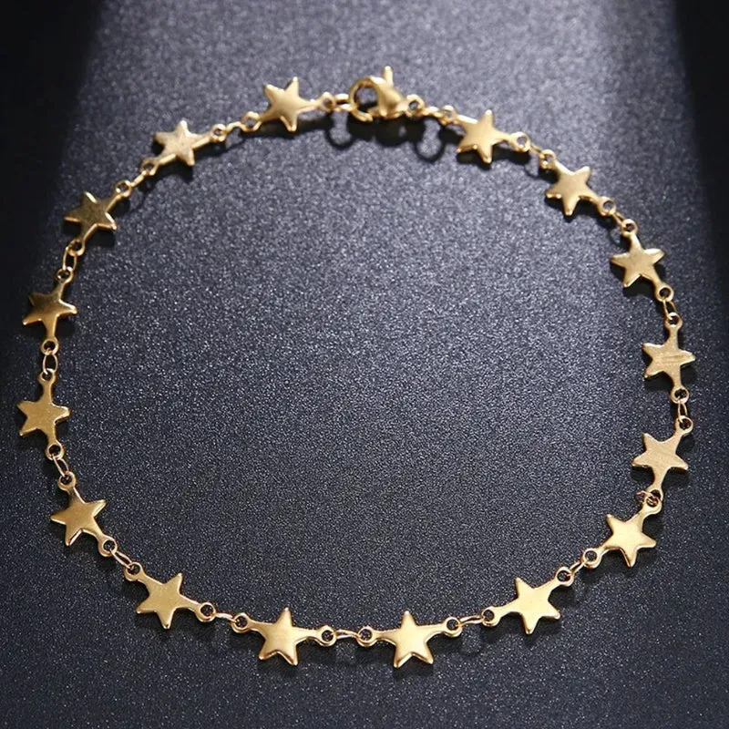 Bracelet Fin Étoile Or