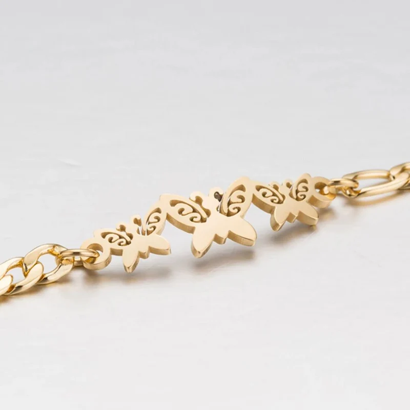 Bracelet Papillon Gourmette