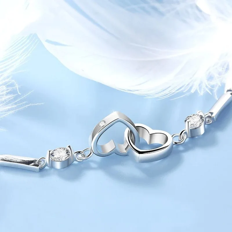 Bracelet Double Coeur