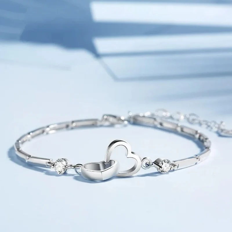 Bracelet Double Coeur