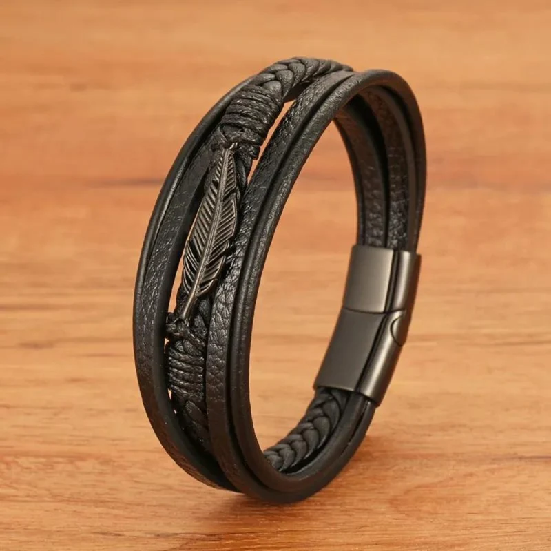 Bracelet Plume Homme
