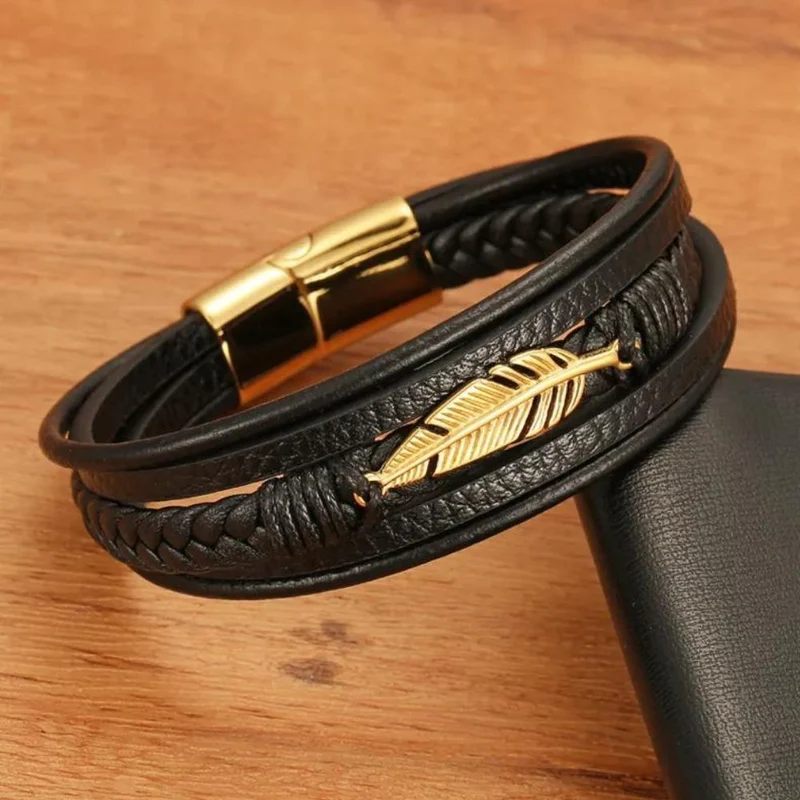 Bracelet Plume Homme