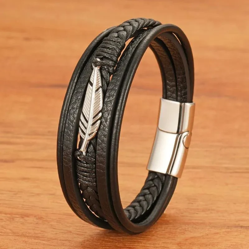 Bracelet Plume Homme
