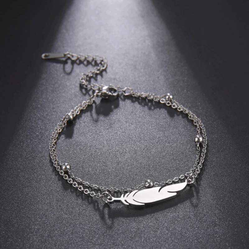 Bracelet Plume Femme