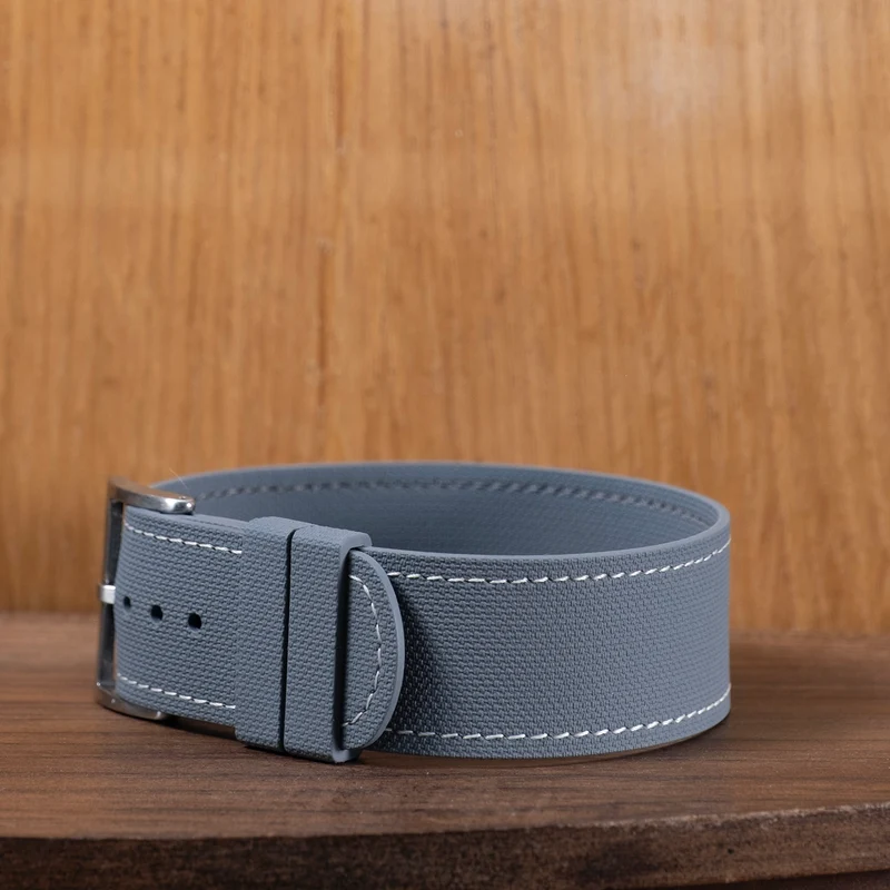 Bracelet une pièce fkm rubber Gris couture crème