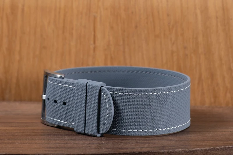 Bracelet une pièce fkm rubber Gris couture crème