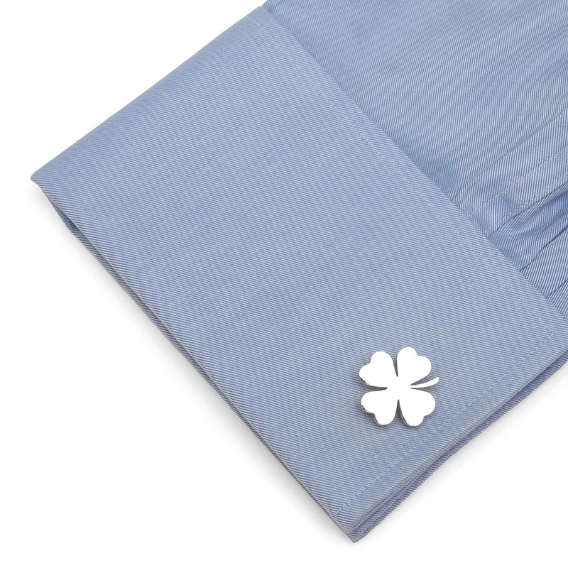 Four Leaf Clover Stainless Cufflinks