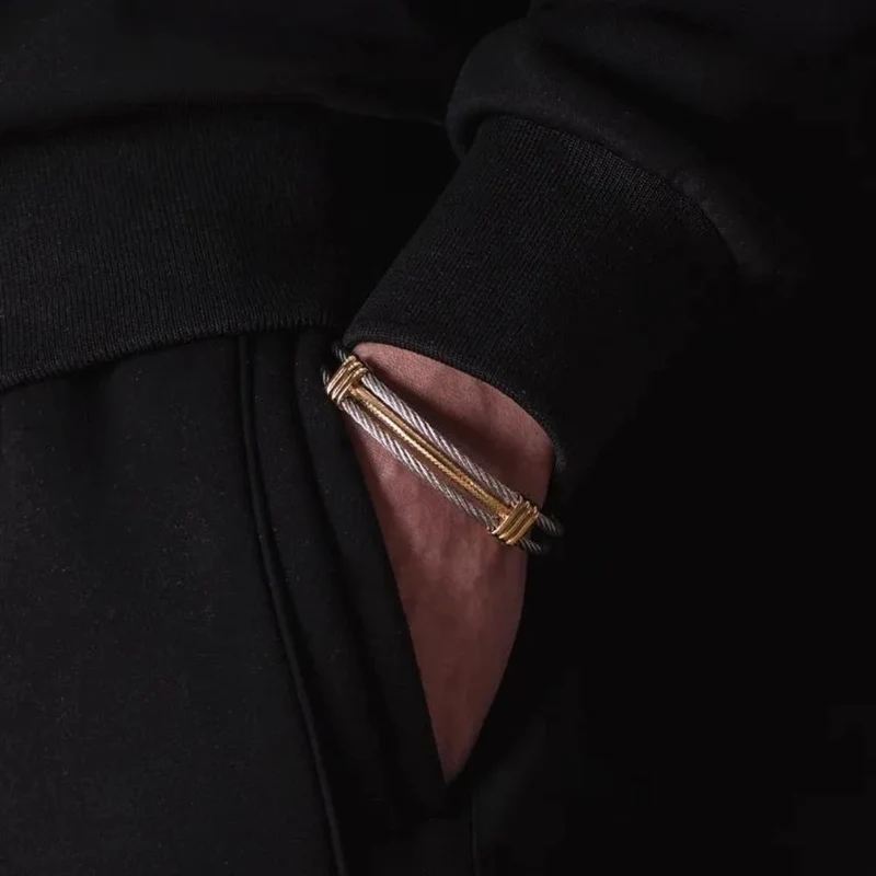 Bracelet Homme Cable Acier