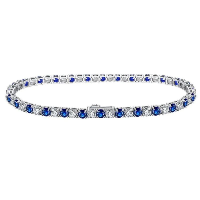 Bracelet Diamants Bleus