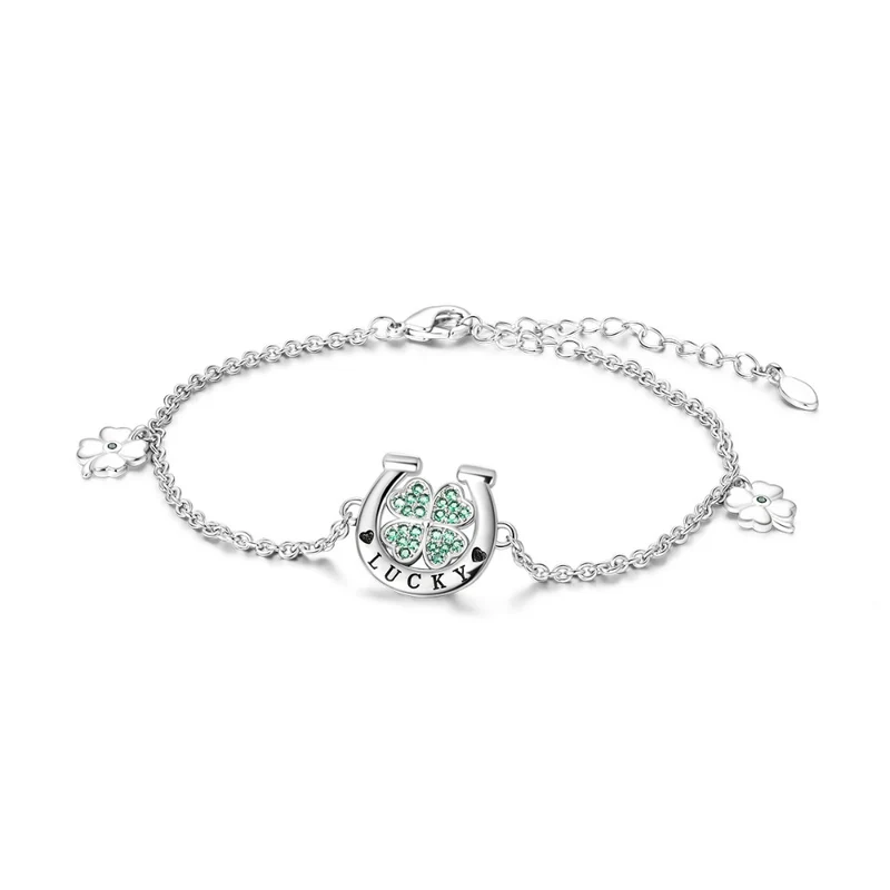 Bracelet Fer à Cheval et Trèfle
