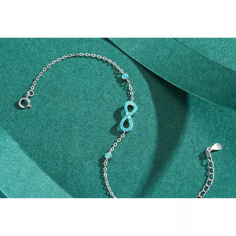Bracelet Infini Turquoise