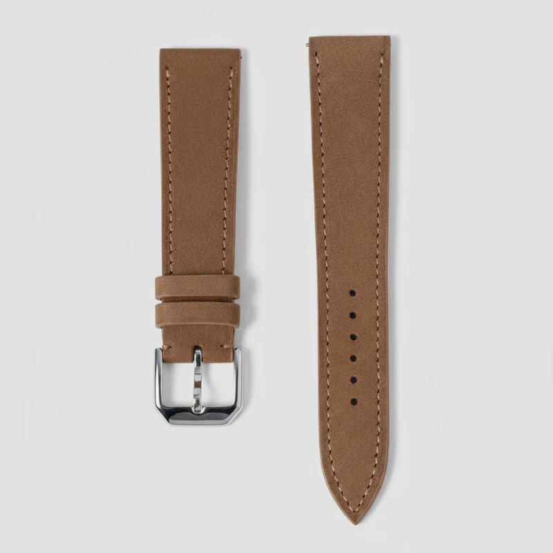 Bracelet de montre nubuck biscuit