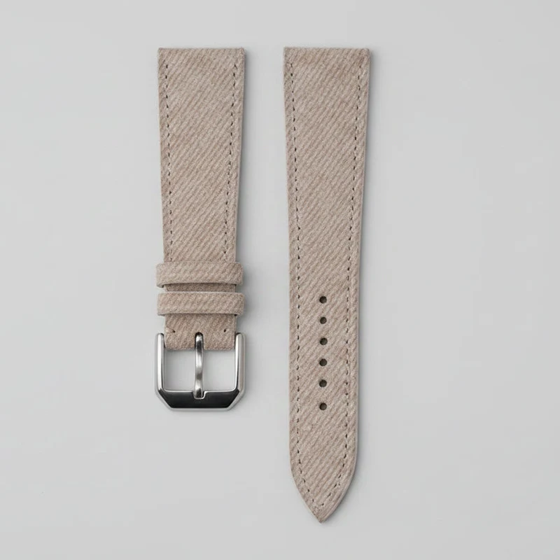 Bracelet de montre suède denim lin