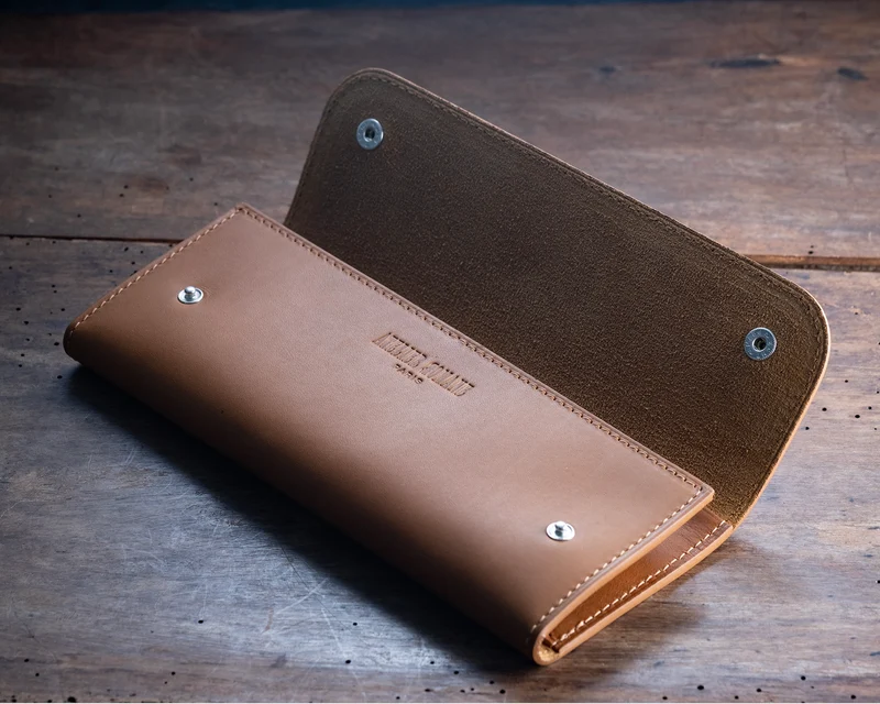 Pochette souple 2 montres naturel